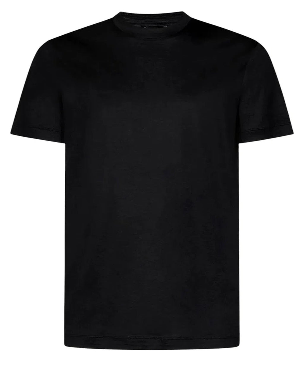 T-shirt in Lyocell e Cotone con Logo-T-shirt-Emporio Armani-Vittorio Citro Boutique