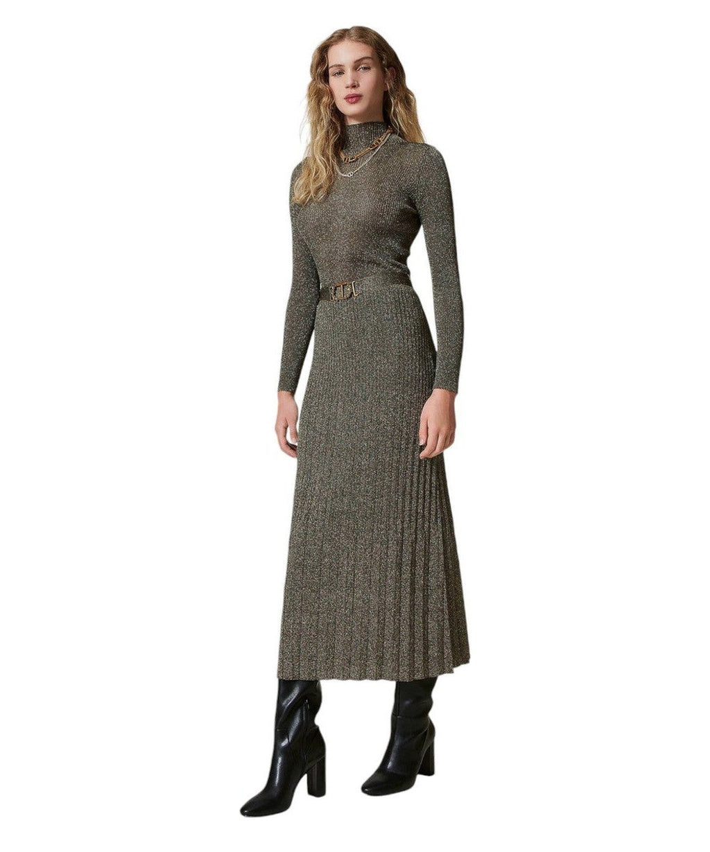 Gonna Longuette in Maglia Lurex-Twinset-Gonne-Vittorio Citro Boutique