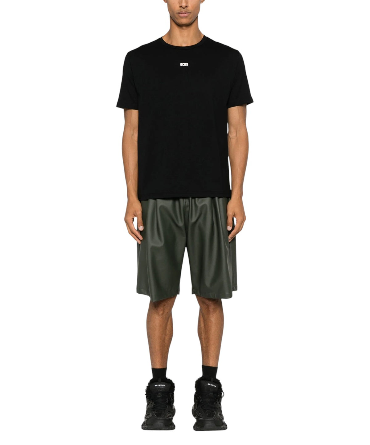 T-shirts GCDS Mini Logo en coton avec logo 3D