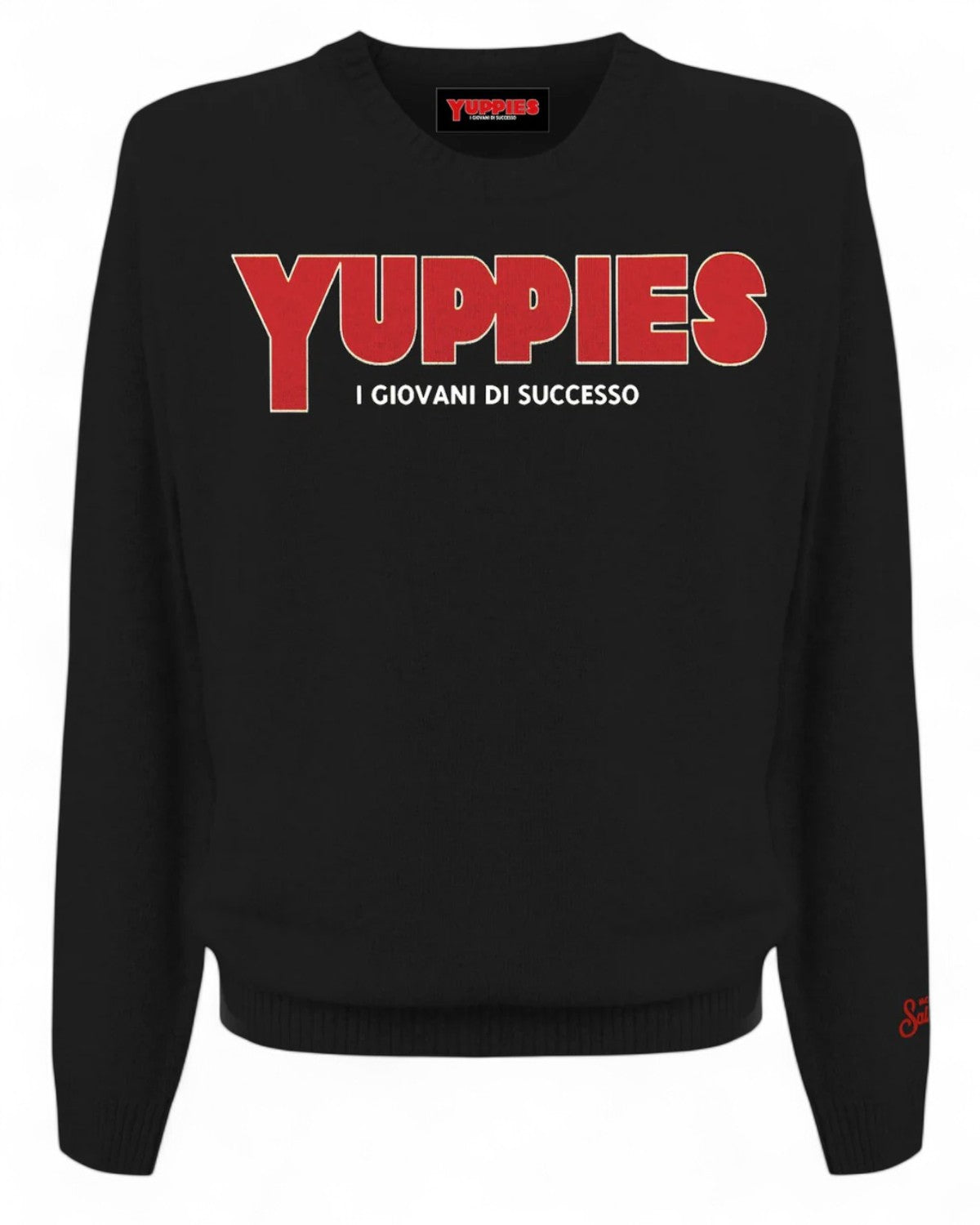 Maglione Heron Light in misto cashmere con logo Yuppies-Mc2 Saint Barth-Maglieria-Vittorio Citro Boutique