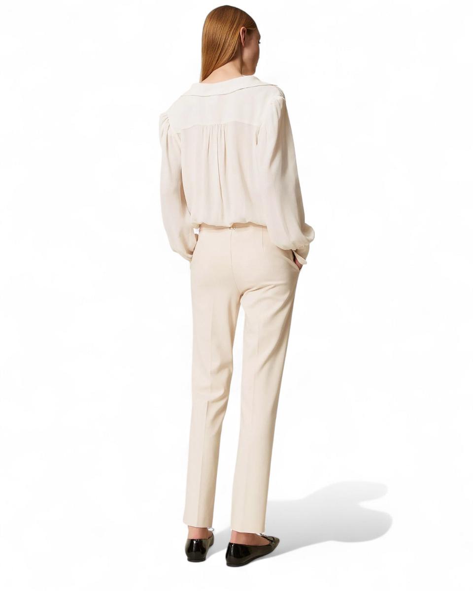Pantaloni a Sigaretta con Piega-Twinset-Pantaloni-Vittorio Citro Boutique