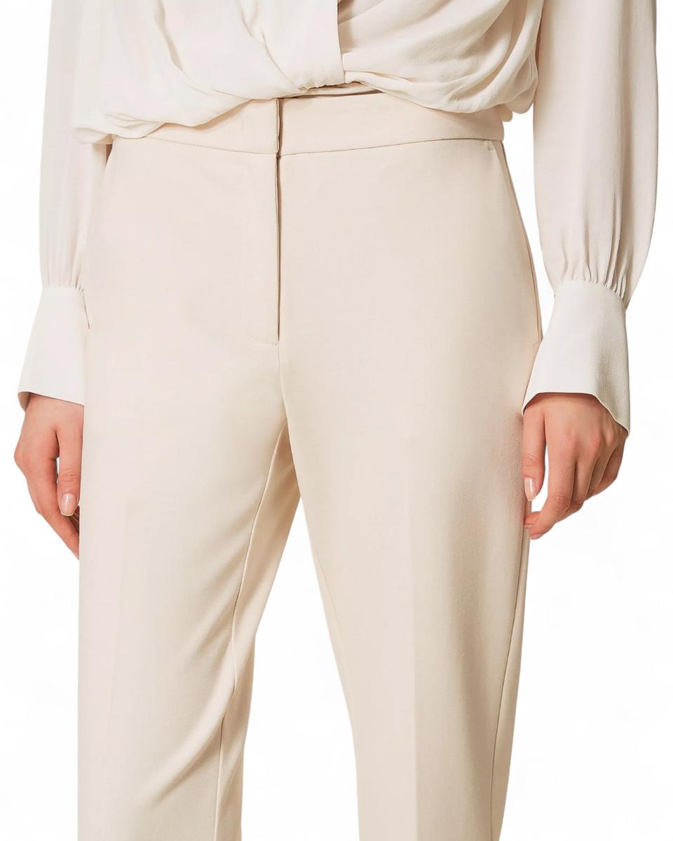 Pantaloni a Sigaretta con Piega-Twinset-Pantaloni-Vittorio Citro Boutique