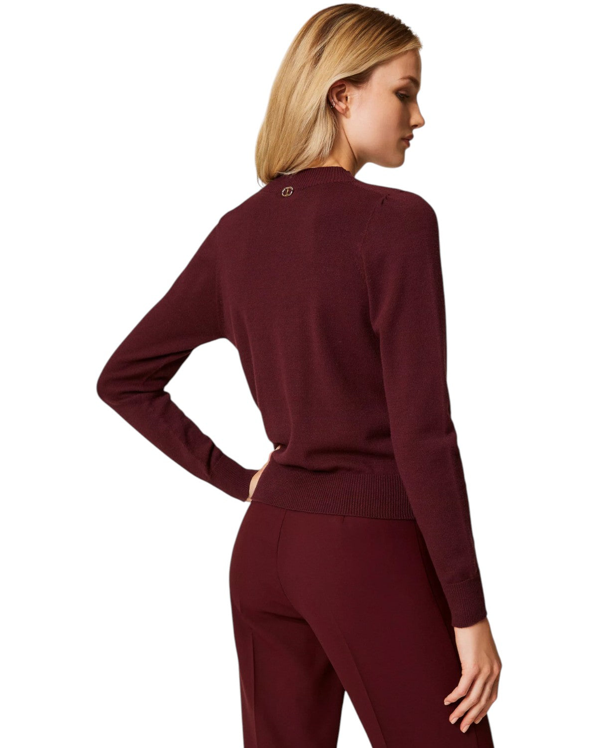 Maglia con Cut-Out e Incrocio-Twinset-Maglieria-Vittorio Citro Boutique