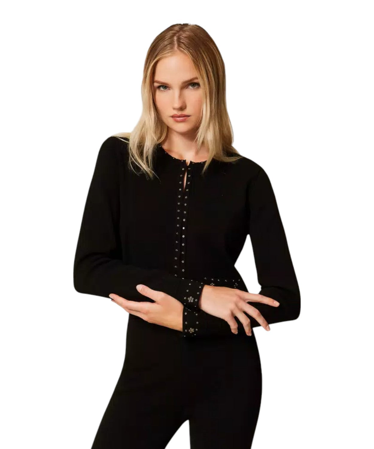 Giacca Maglia Loose Fit Donna Elegante