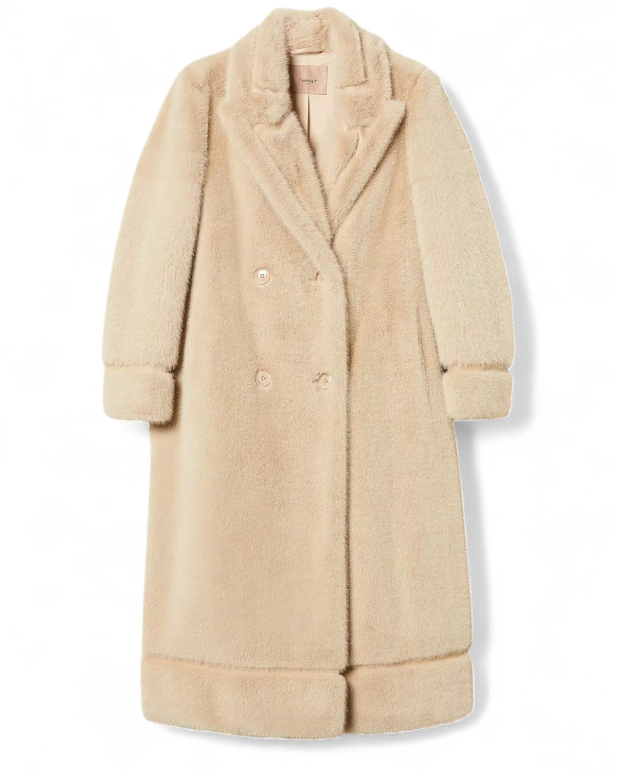 Cappotto Doppiopetto in Faux Fur-Twinset-Pellicce e shearling-Vittorio Citro Boutique