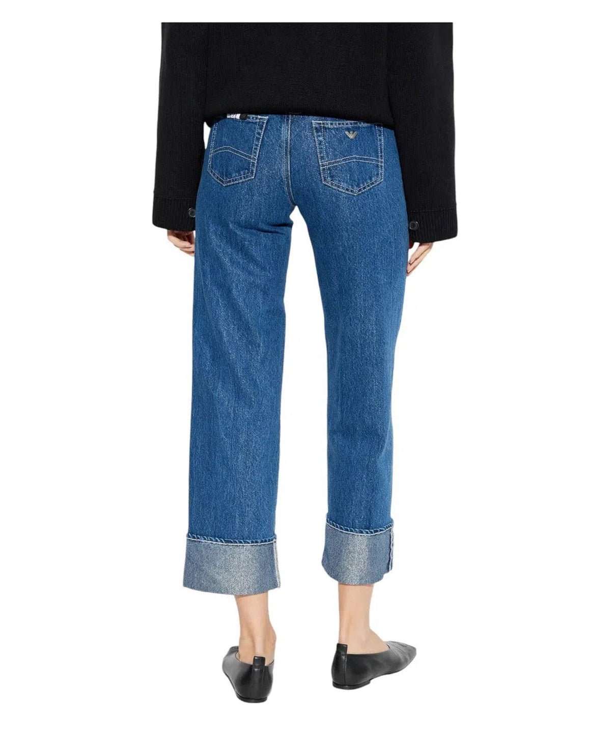 Jeans Crop Emporio Armani Blu-Emporio Armani-Jeans-Vittorio Citro Boutique
