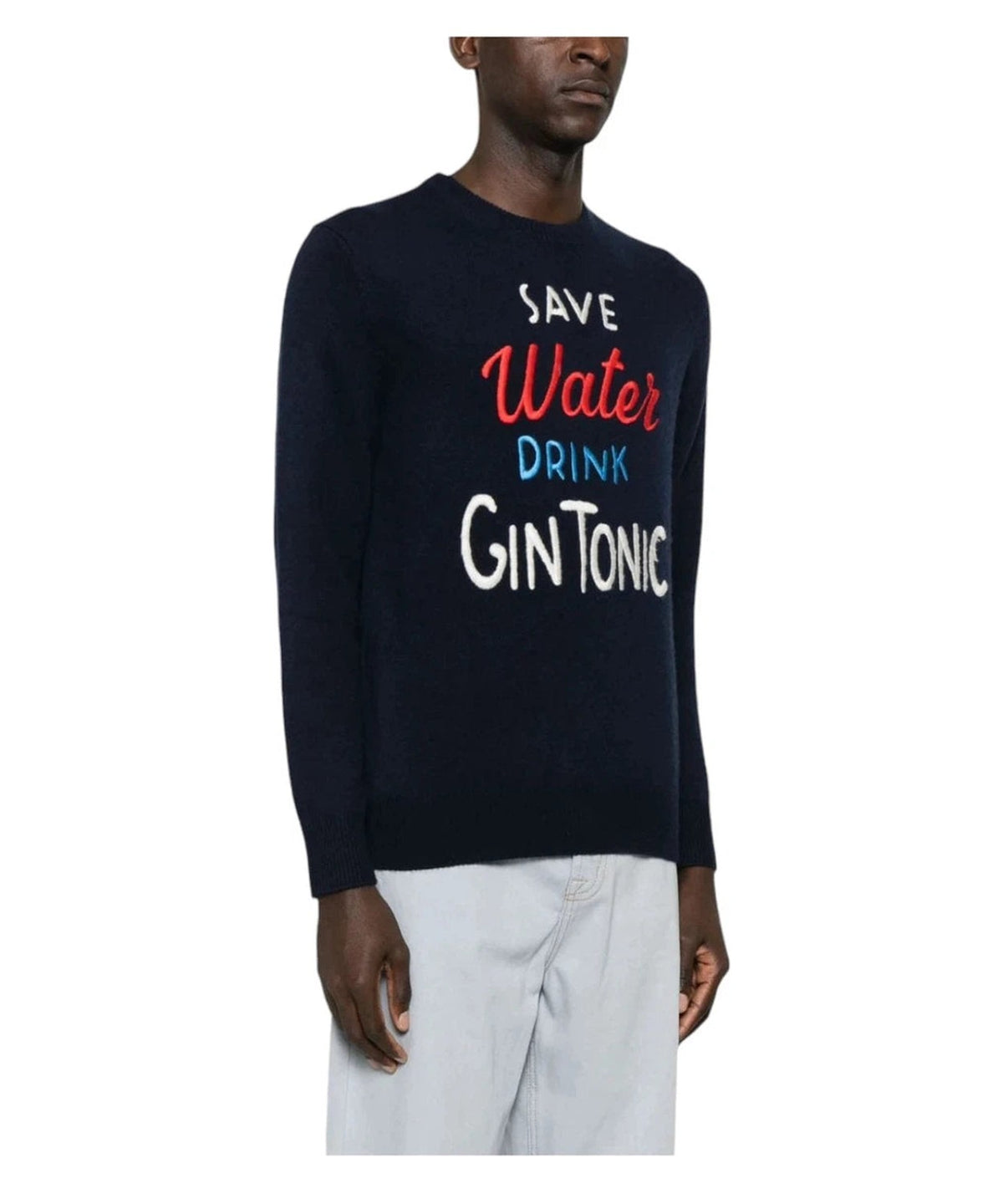 Maglione Heron "Save Water Drink Gintonic"-Mc2 Saint Barth-Maglieria-Vittorio Citro Boutique
