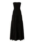 Robe longue Pinko Baveno sans manches en coton et soie