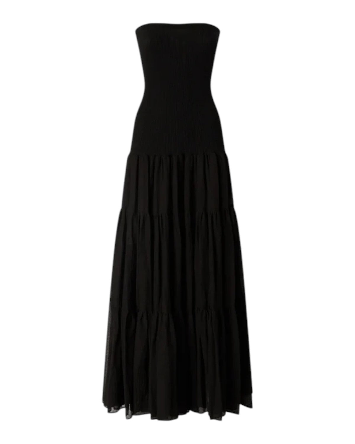 Robe longue Pinko Baveno sans manches en coton et soie