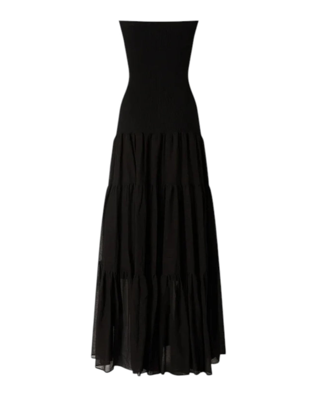 Robe longue Pinko Baveno sans manches en coton et soie