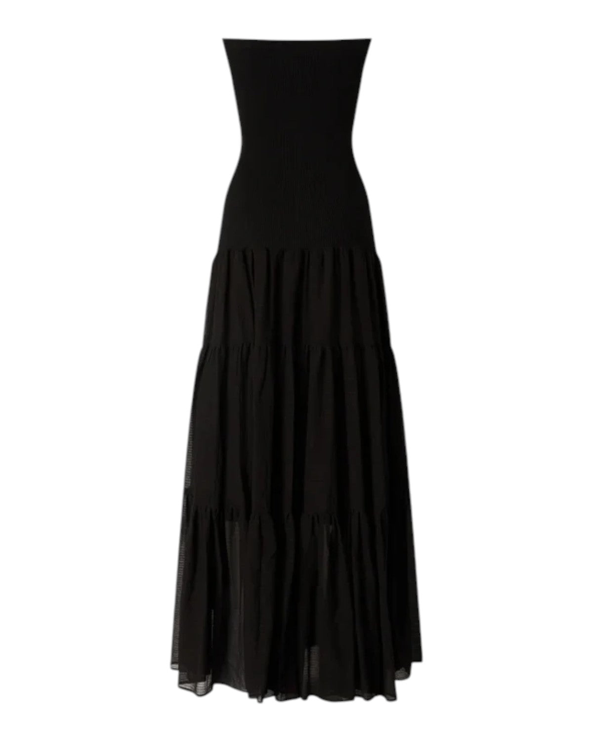 Robe longue Pinko Baveno sans manches en coton et soie