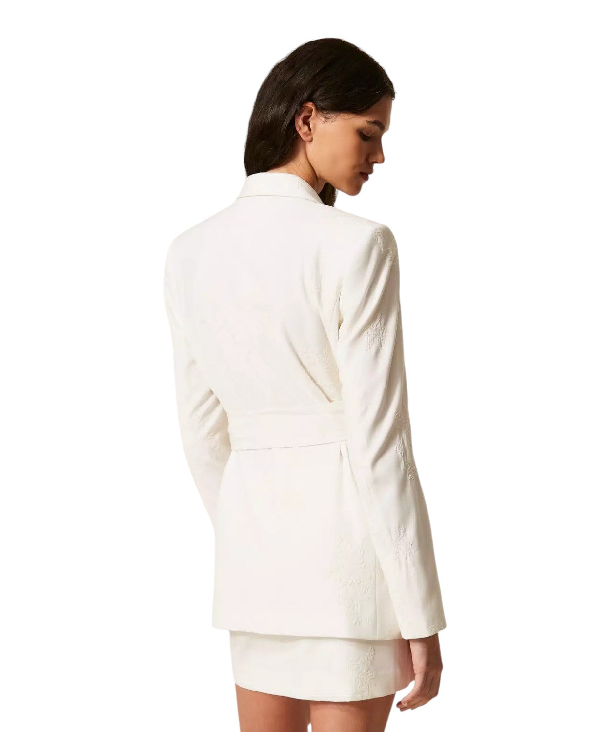 Veste Blazer Femme Twinset Brodée avec Ceinture