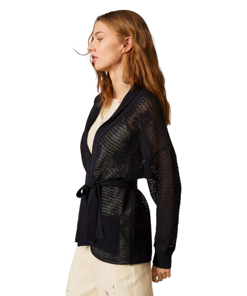 Cardigan Twinset avec ceinture