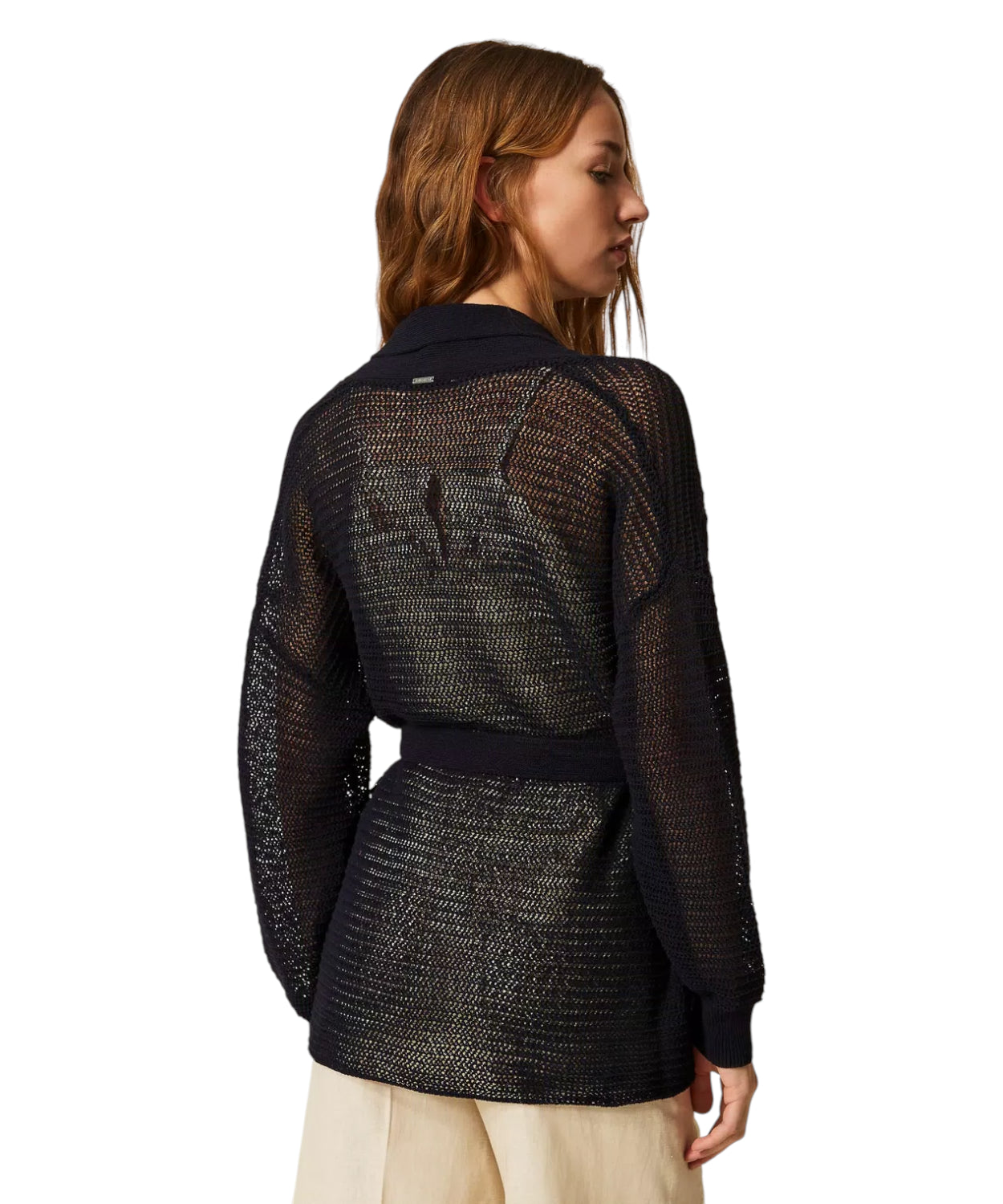 Cardigan Twinset con Cintura