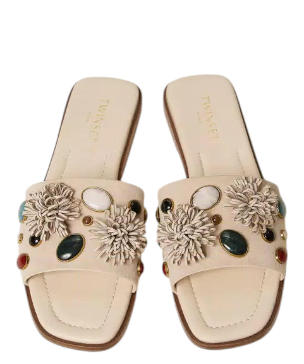 Sandales élégantes Twinset avec pierres appliquées