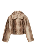 Giacca Donna in Faux Fur con Stampa Sfumata