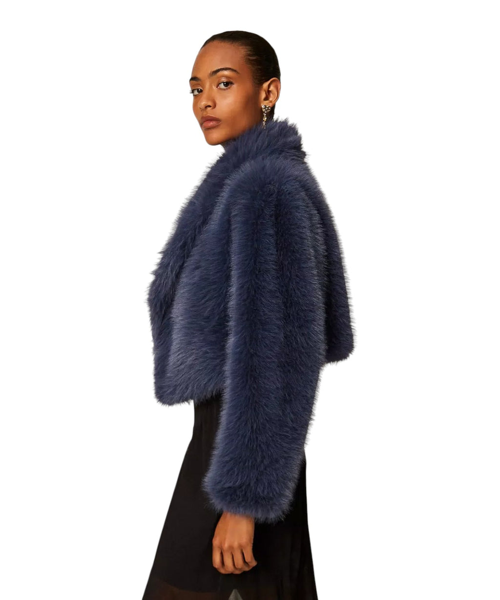 Giacca Corta Donna in Faux Fur Twinset