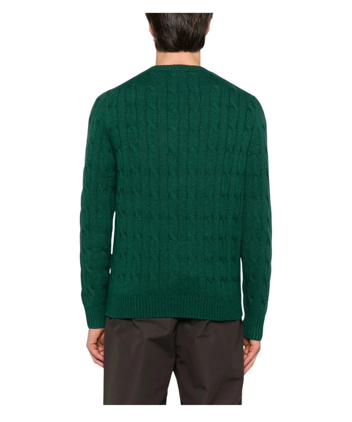Maglione Girocollo Regent in Misto Cashmere Verde-Mc2 Saint Barth-Maglieria-Vittorio Citro Boutique