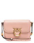 Borsa a Spalla Love Birds in Pelle di Vitello con Tracolla Regolabile-Pinko-Borse a spalla-Vittorio Citro Boutique
