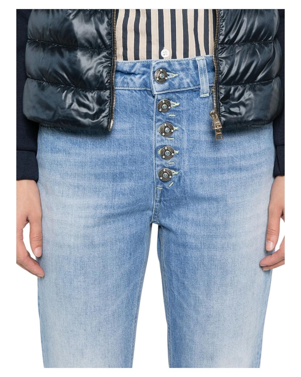 Jeans Koons Dondup Azzurro in Cotone 100%-Dondup-Jeans-Vittorio Citro Boutique