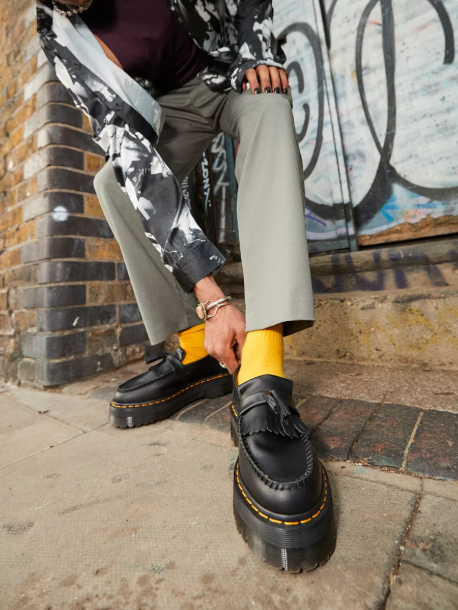 MOCASSINI ADRIAN QUAD PLATFORM IN PELLE CON NAPPE-Dr. Martens-Stivali-Vittorio Citro Boutique