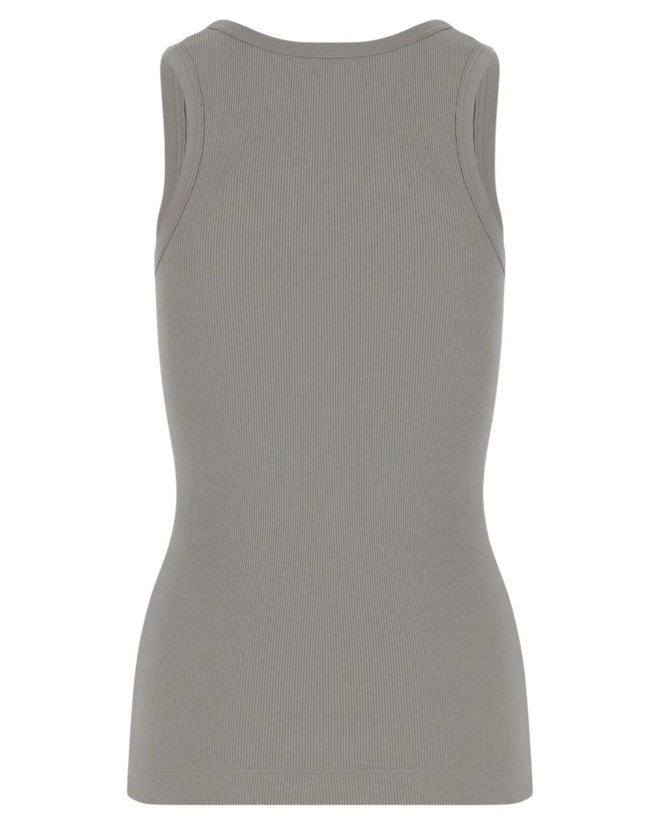 Top Canottiera a Costine con Logo Love Birds-Top-Pinko-Vittorio Citro Boutique