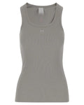 Top Canottiera a Costine con Logo Love Birds-Top-Pinko-Vittorio Citro Boutique