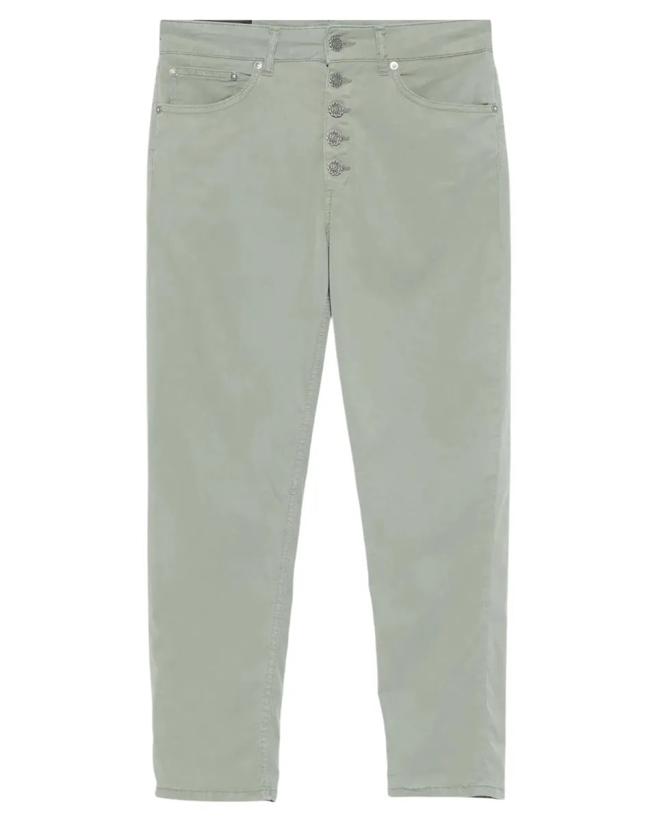 Pantaloni Koons Bot Giole Verde Salvia-Dondup-Pantaloni-Vittorio Citro Boutique