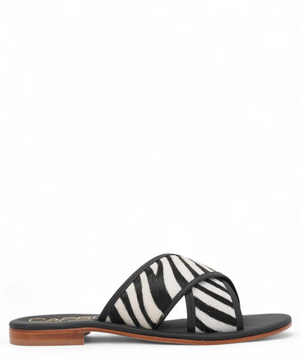 Sandalo Capri Artigianale Animalier in Cavallino-Capri Vittorio Citro-Ciabatte-Vittorio Citro Boutique