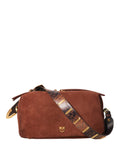 Sac Bauletto Pinko en daim avec bandoulière effet python