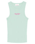 Canotta Ada in Cotone Elasticizzato con Logo Ricamato-Mc2 Saint Barth-Top-Vittorio Citro Boutique