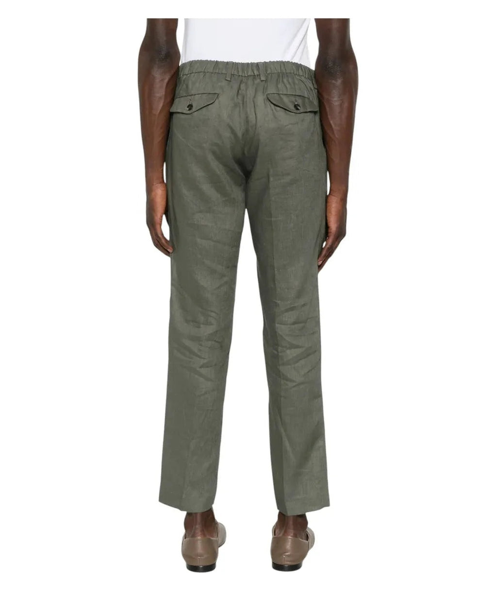 Pantaloni Denny in Lino Made in Italy-Michael Coal-Pantaloni-Vittorio Citro Boutique