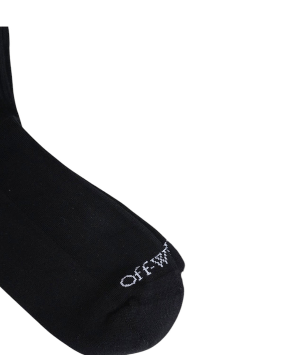 Chaussettes courtes Off White en coton avec logo brodé