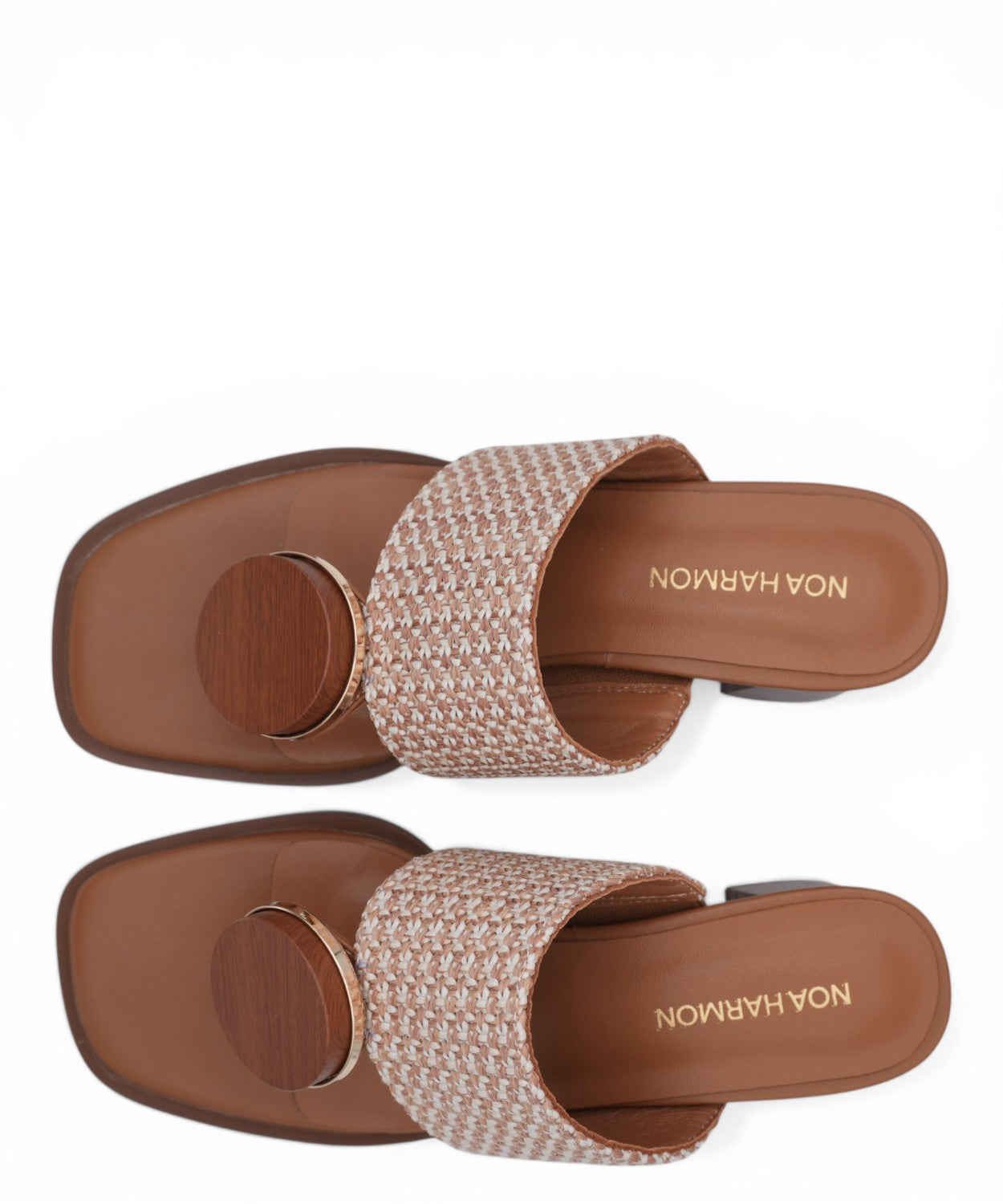 Mules tongs femme Petra Noa Harmon avec pierre appliquée