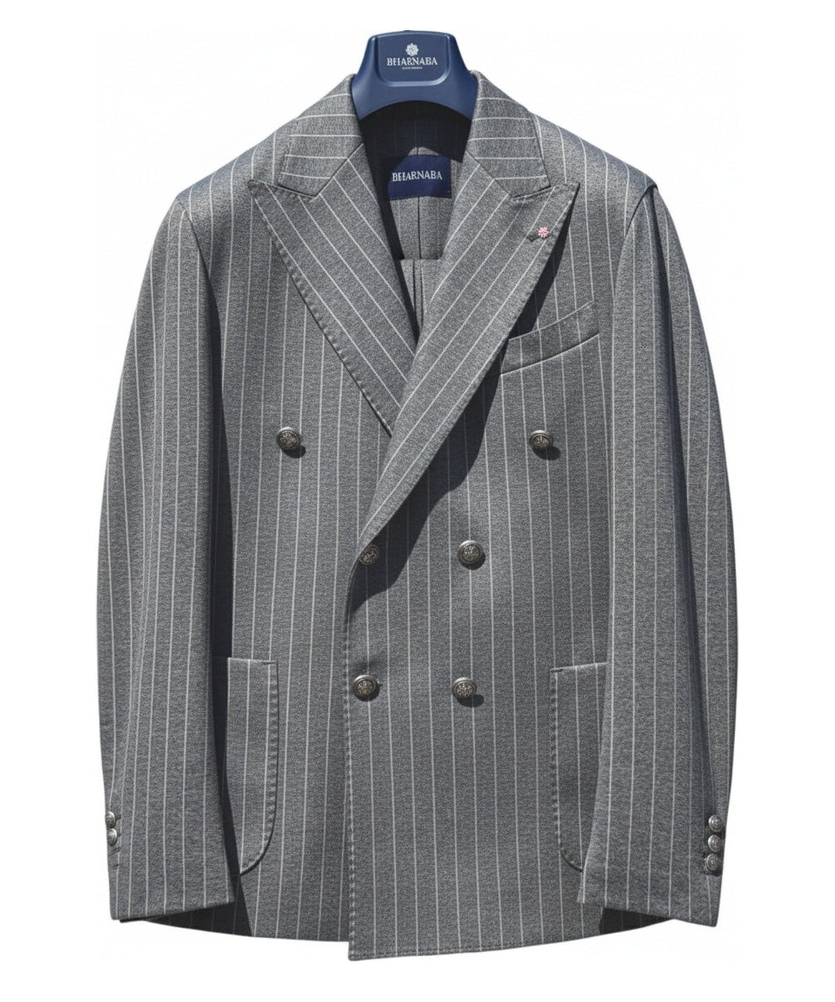 Abito Doppiopetto Gessato Aomori-Giacche-BHARNABA-Vittorio Citro Boutique