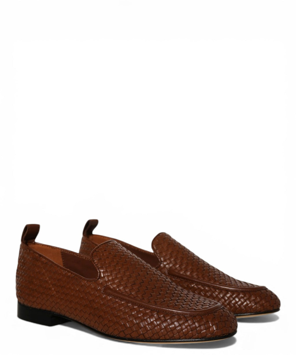 Mocassins Femme Cuir Tressé JVAM