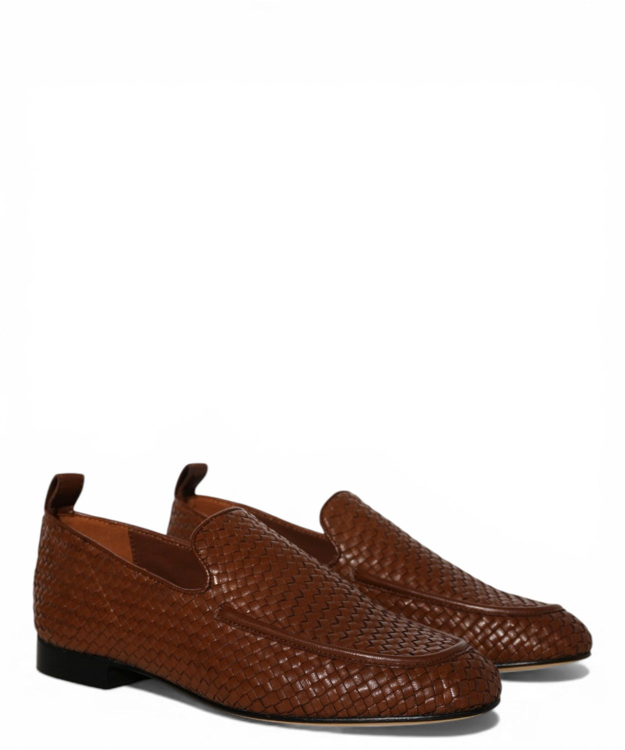 Mocassins Femme Cuir Tressé JVAM