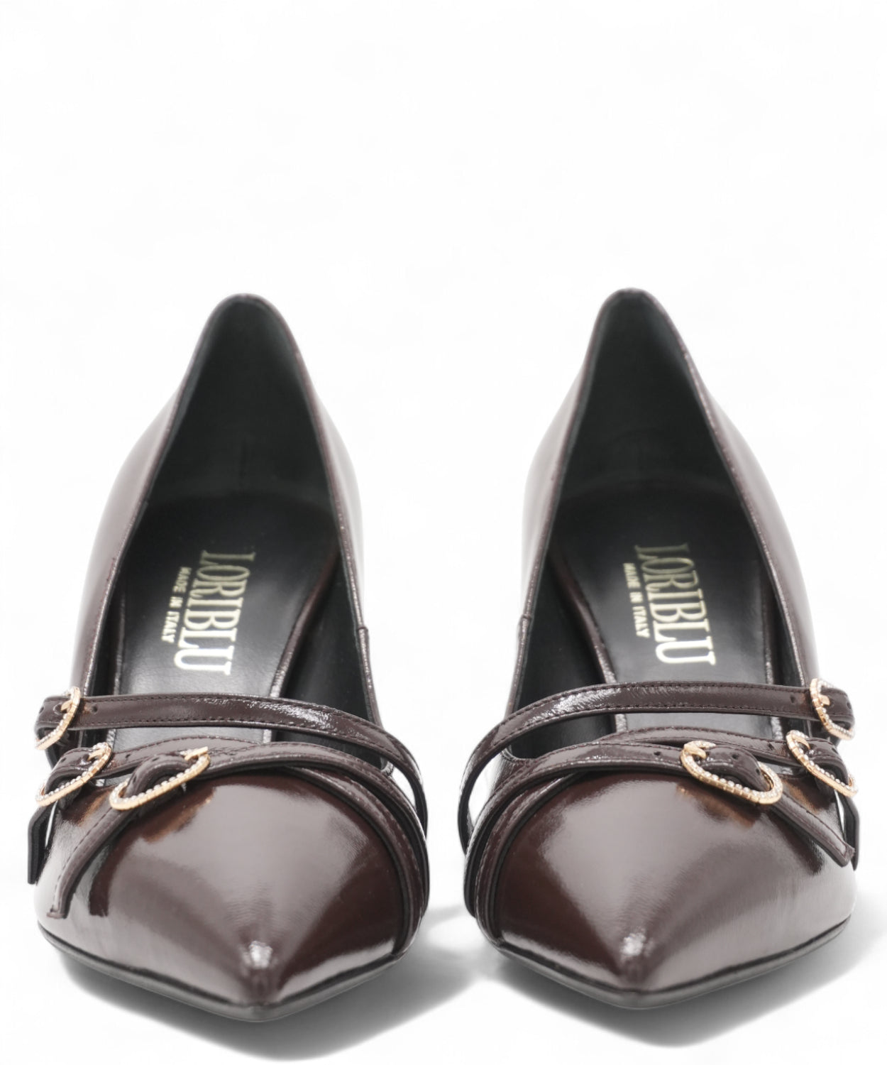 Décolleté in pelle Marrone Lucida-Loriblu-Décolleté-Vittorio Citro Boutique