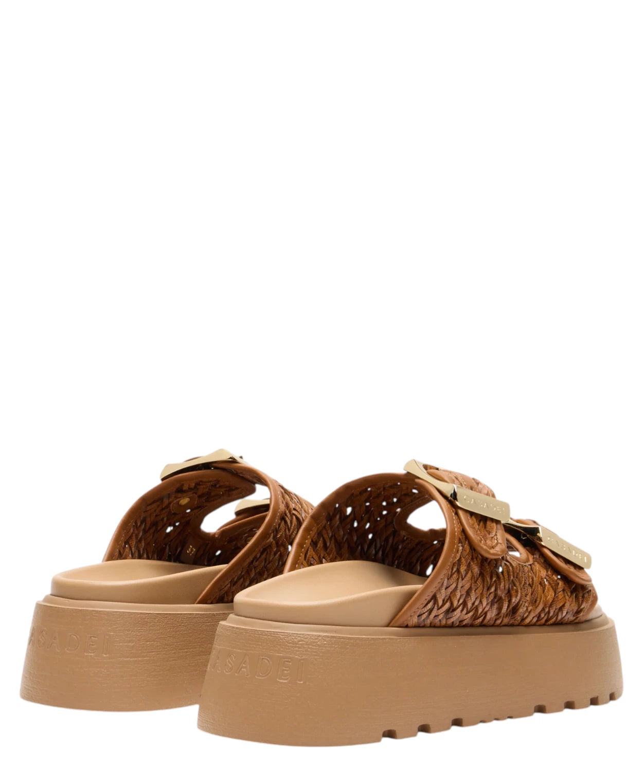 Suncity Birky Slide Donna Intrecciati in Havanna