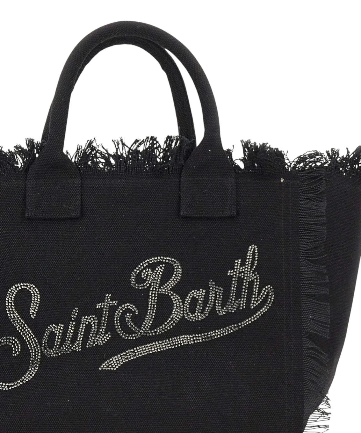 MC2 Saint Barth Sac Vanity en toile avec logo strass