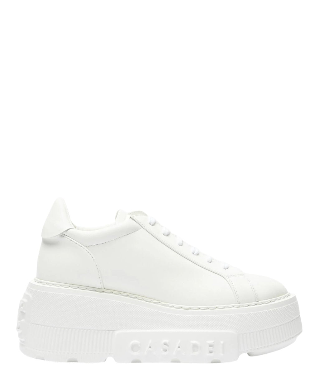 Sneakers Casadei Nexus in Pelle Bianca