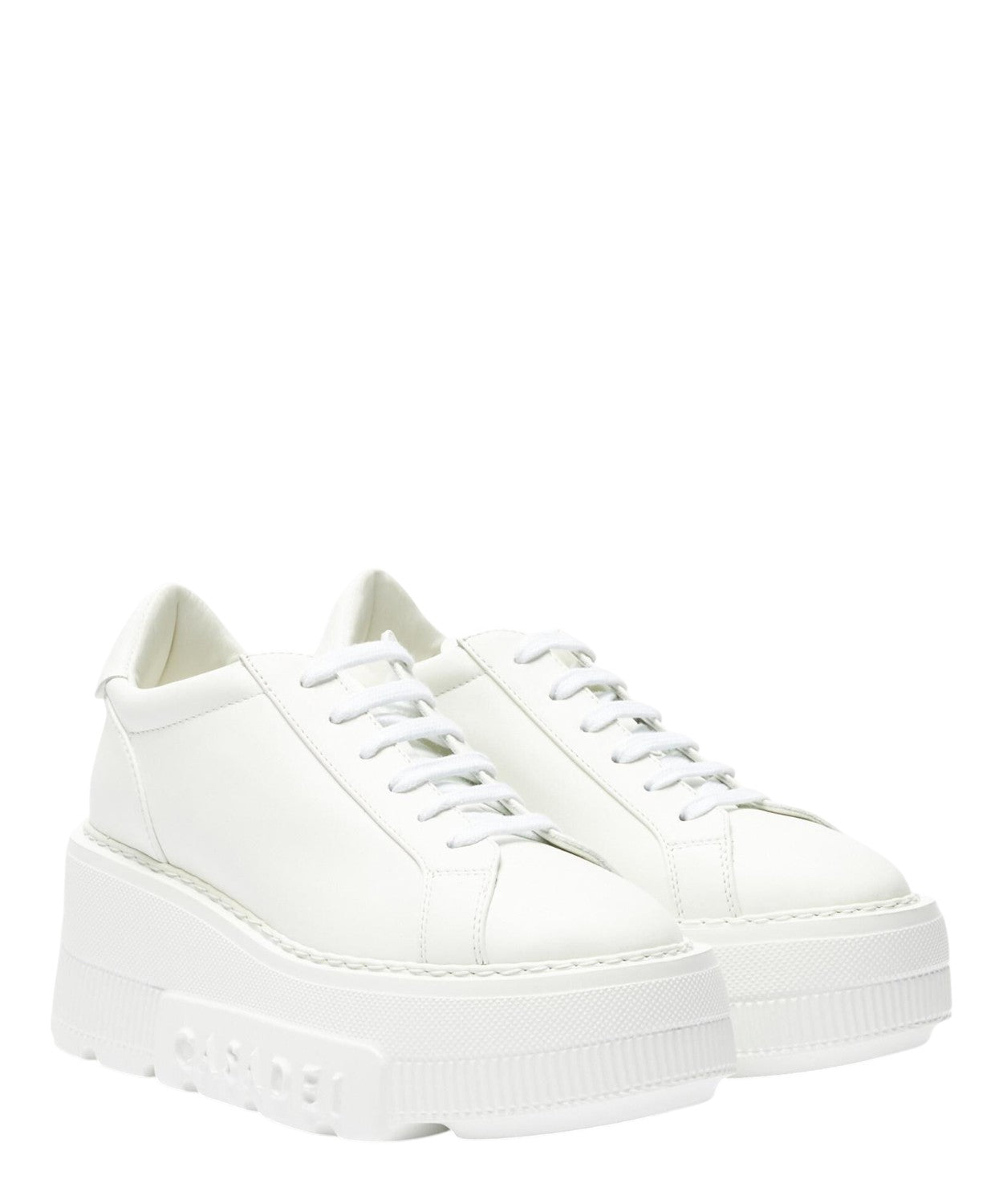 Sneakers Casadei Nexus in Pelle Bianca