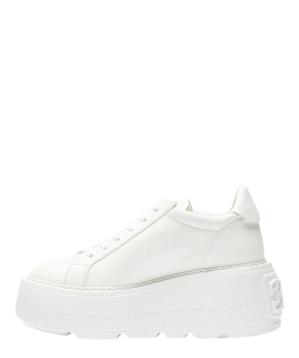 Sneakers Casadei Nexus in Pelle Bianca