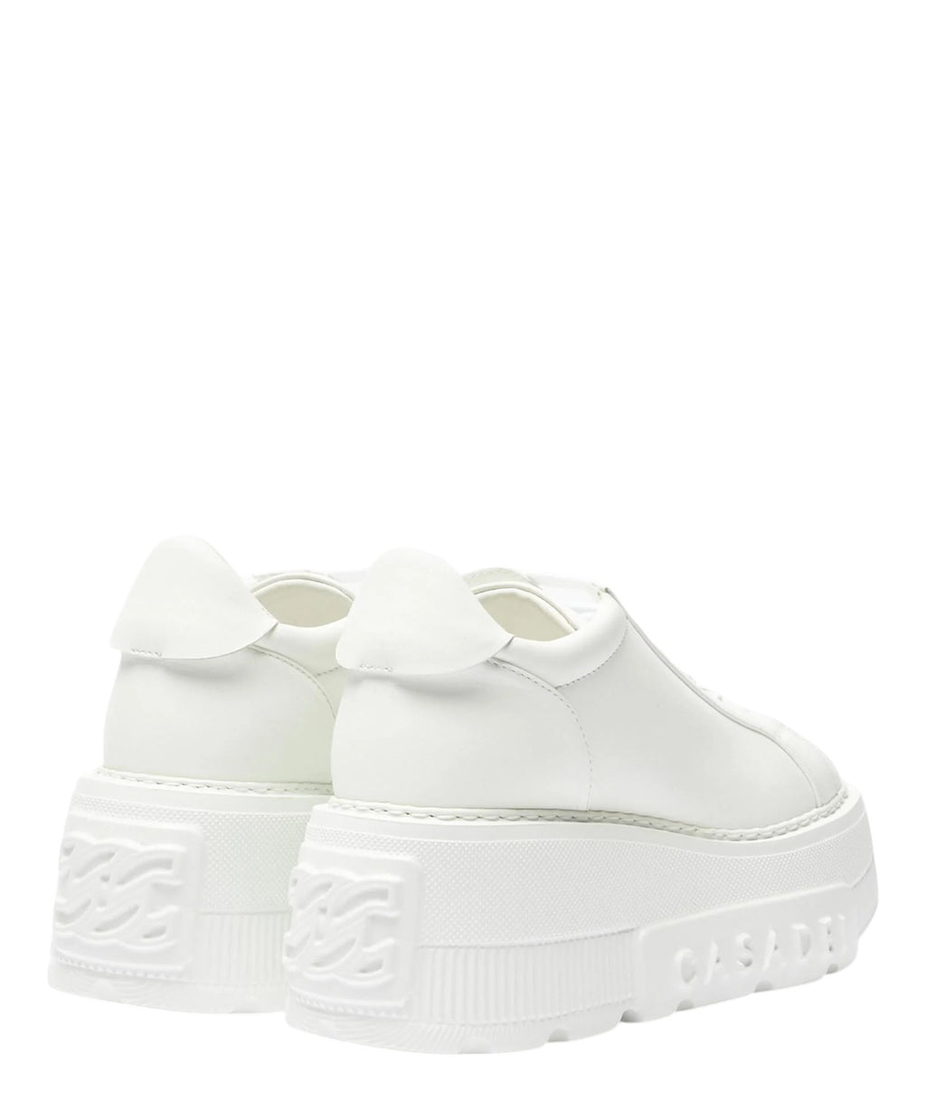 Sneakers Casadei Nexus in Pelle Bianca