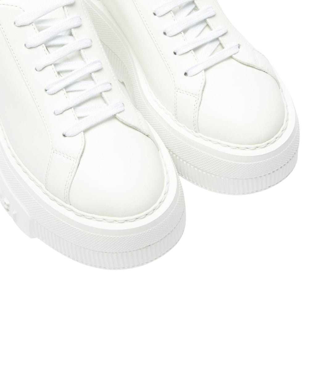 Sneakers Casadei Nexus in Pelle Bianca