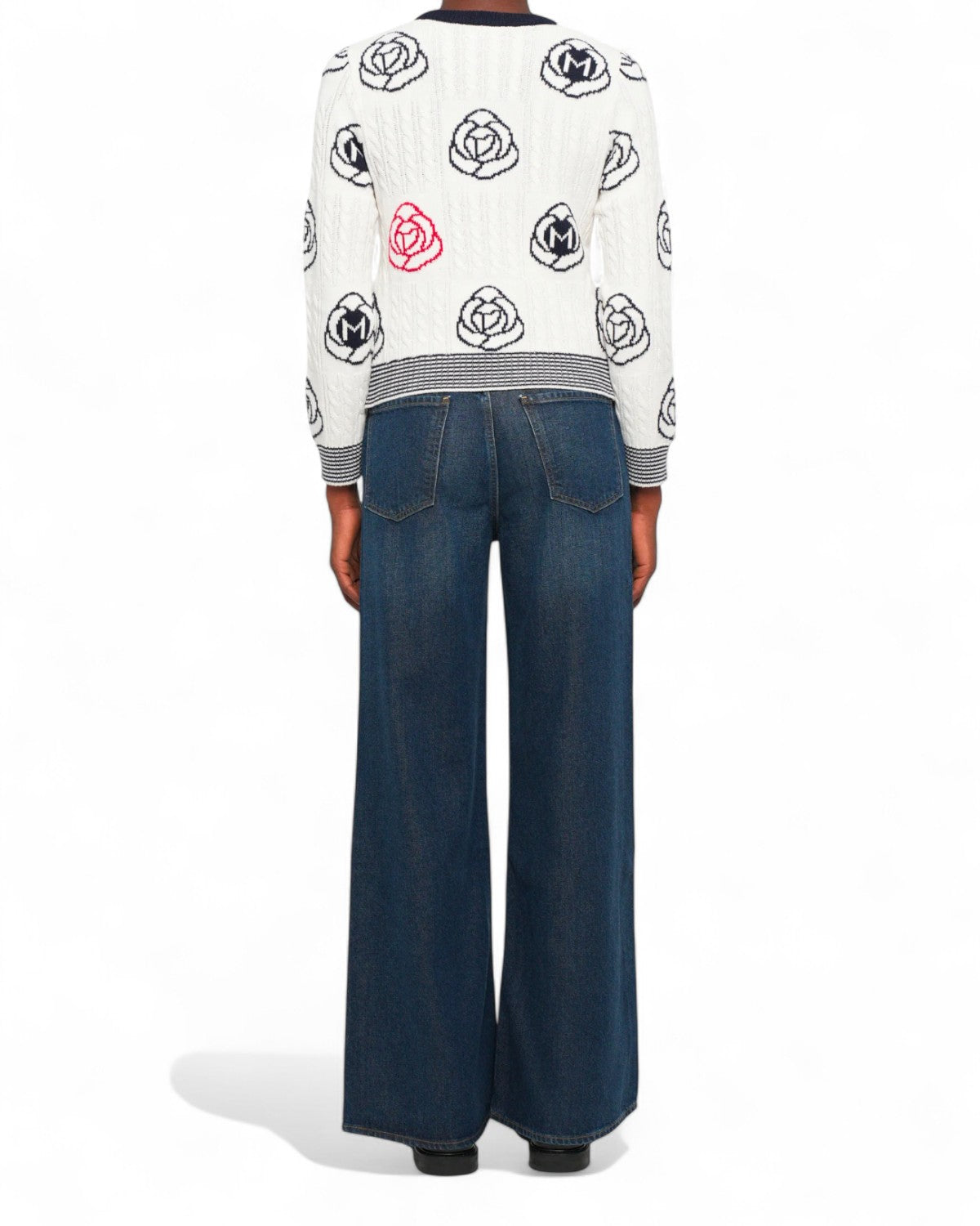 Maglione in lana e cotone con ricami-Marella-Maglieria-Vittorio Citro Boutique