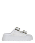 Birky Hanoi Bianche con Fasce XL e Platform 4 cm-Casadei-Sandali-Vittorio Citro Boutique