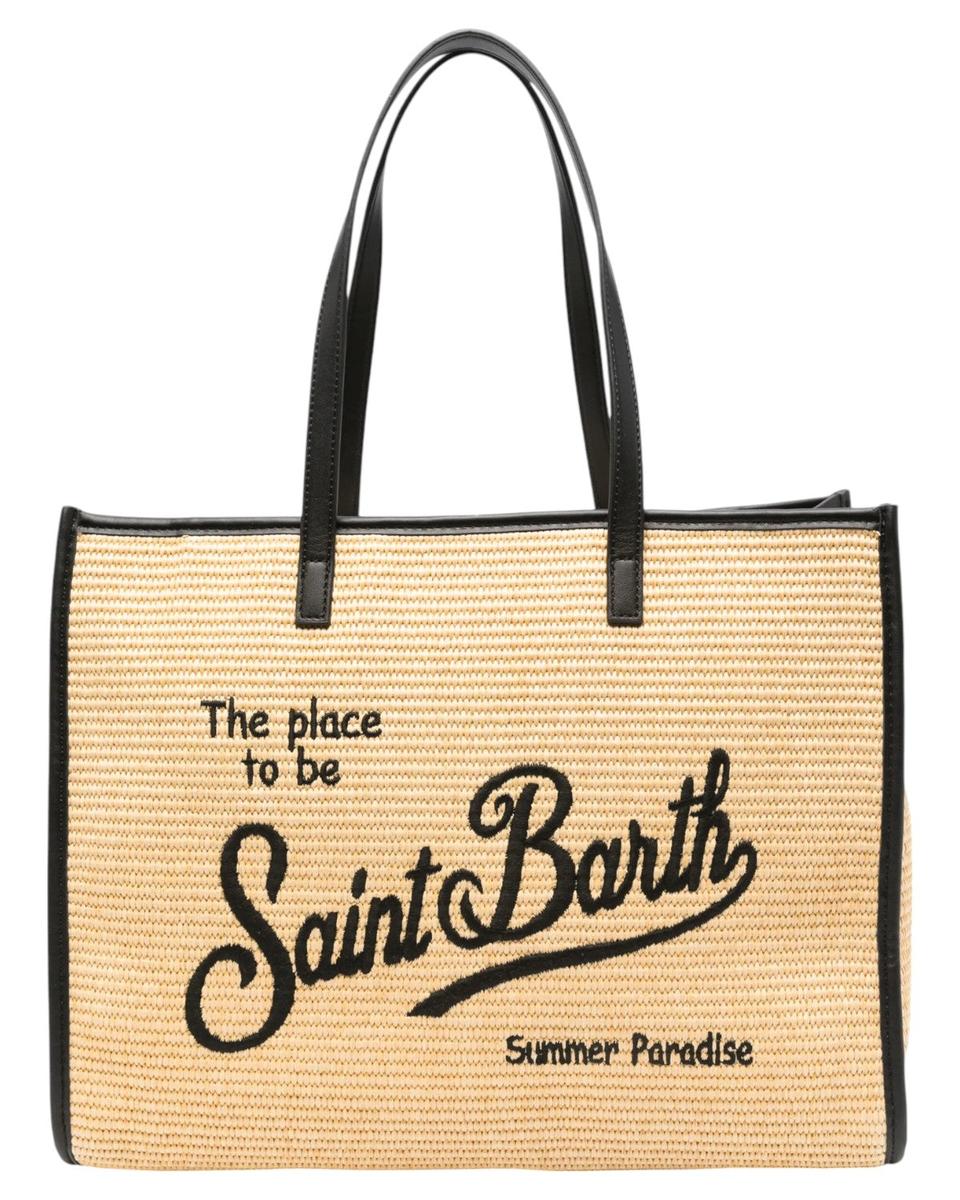 Borsa Vivian con Ricamo e Dettagli Intrecciati-Borse a spalla-Mc2 Saint Barth-Vittorio Citro Boutique