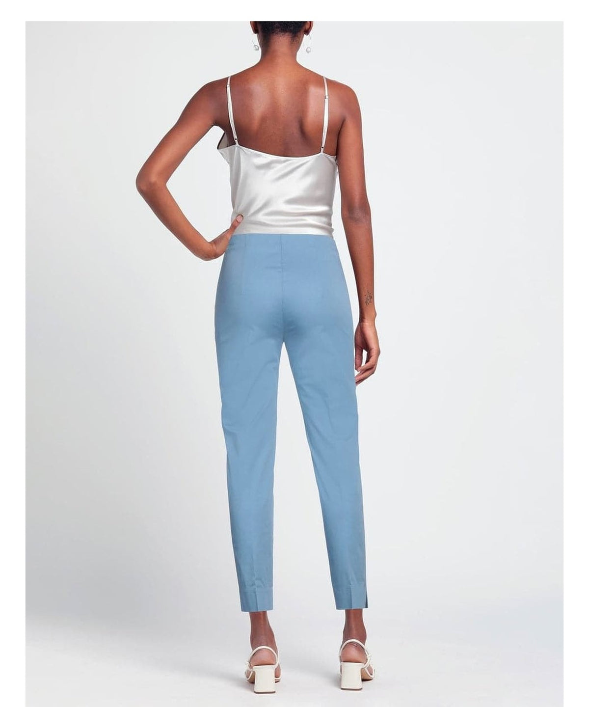 Pantalone in cotone-Blubianco-Pantaloni-Vittorio Citro Boutique