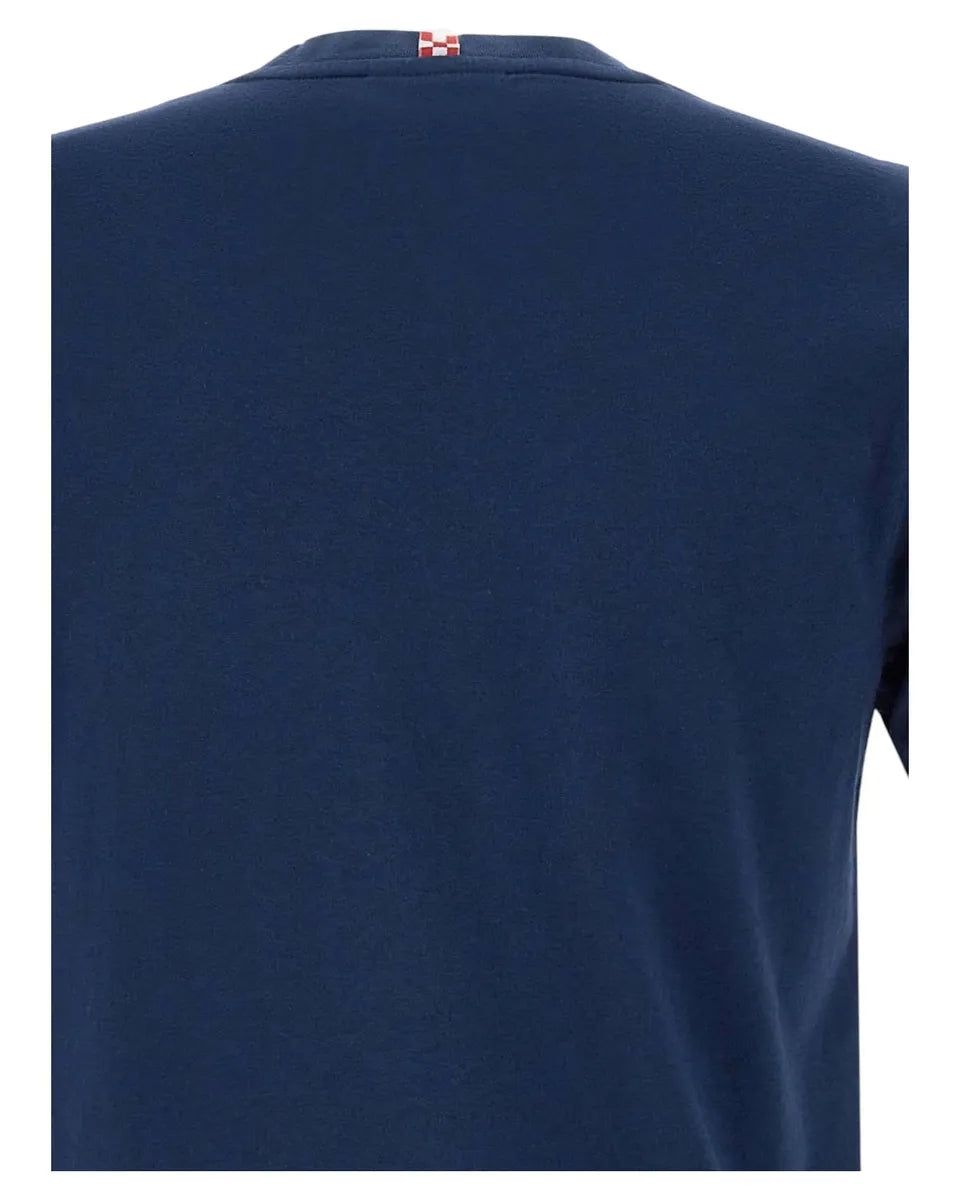 T-shirt uomo Portofino navy "Non solo Gin" con logo ricamato-Mc2 Saint Barth-T-shirt-Vittorio Citro Boutique